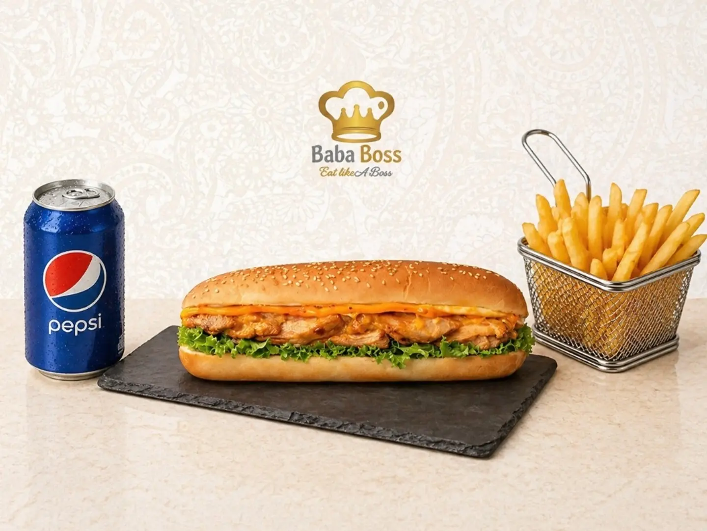 وجبة بابا بوص دجاج سبيشل