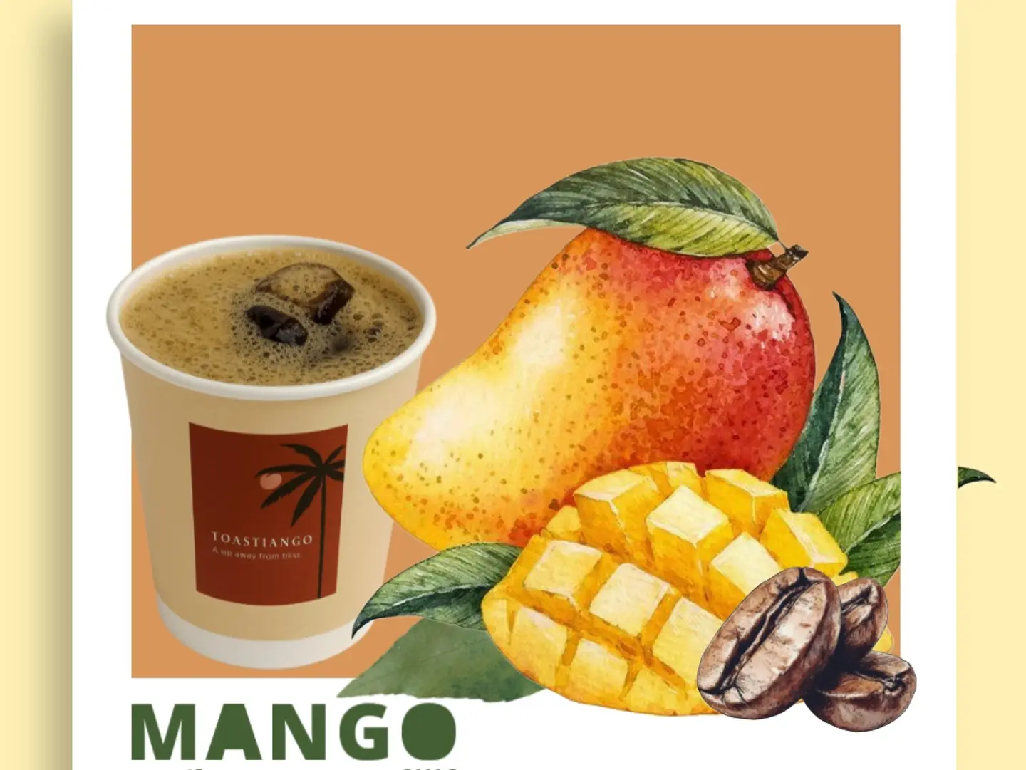 Iced Coffee With A Hint Of Mango