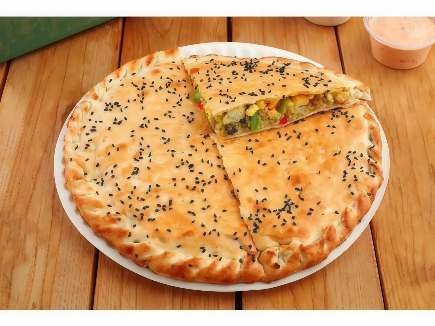 فطيرة فلافل مشكل