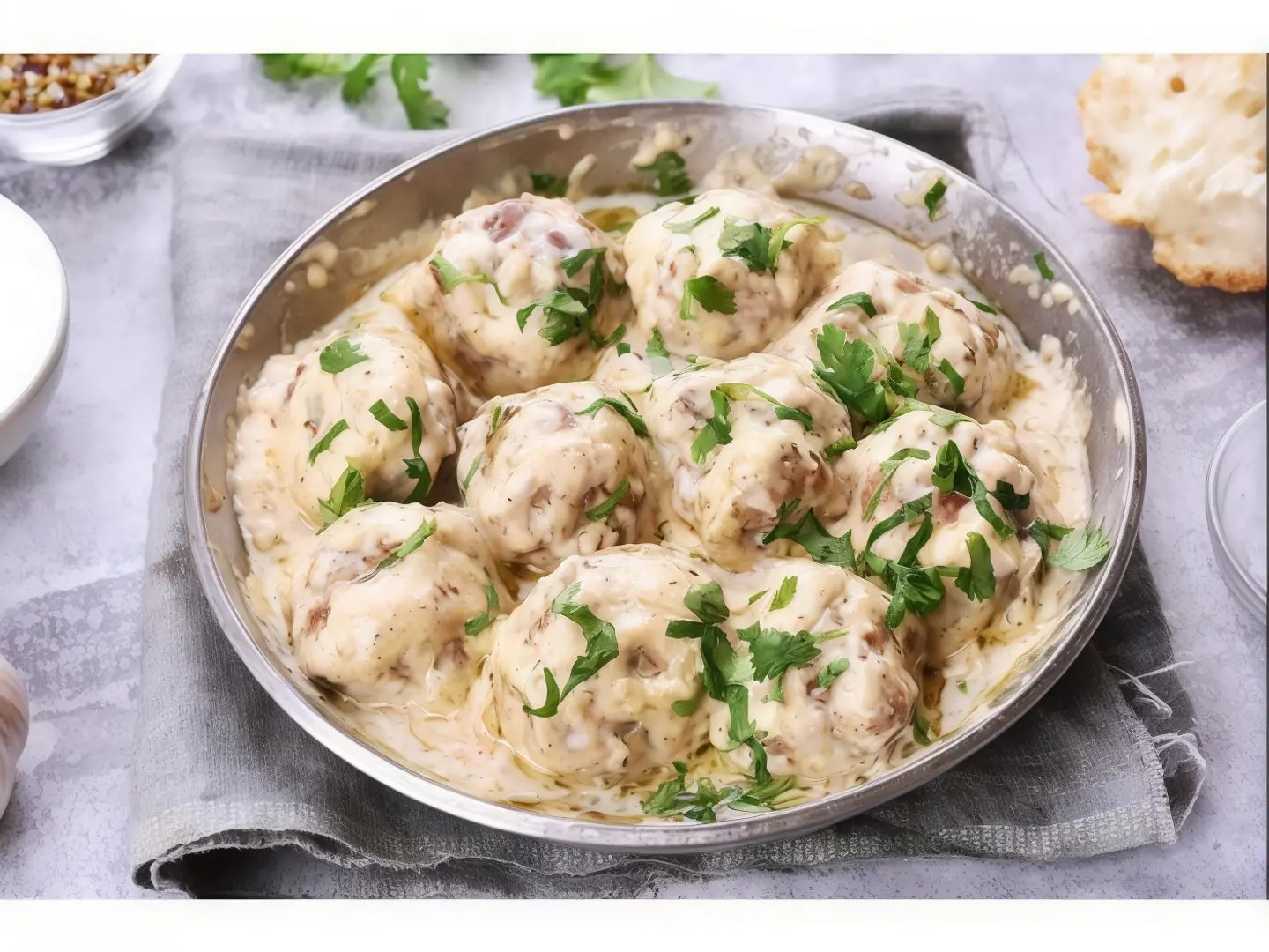 دجاج بالطحينية