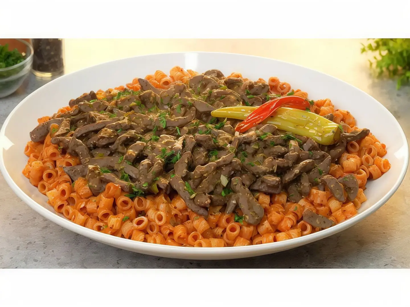 Pasta With Liver