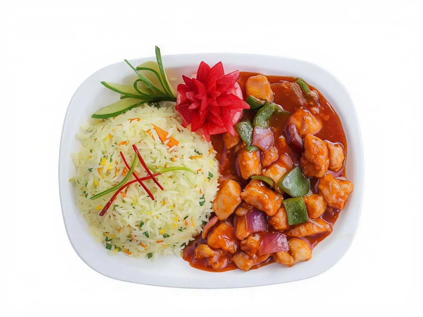 Chicken Shashlik With Rice