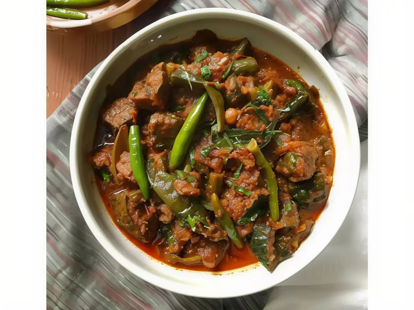 Okra With Meat