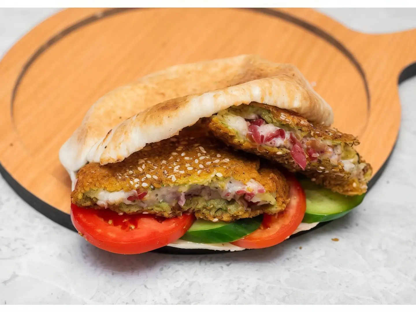 Stuffed Falafel Sandwich