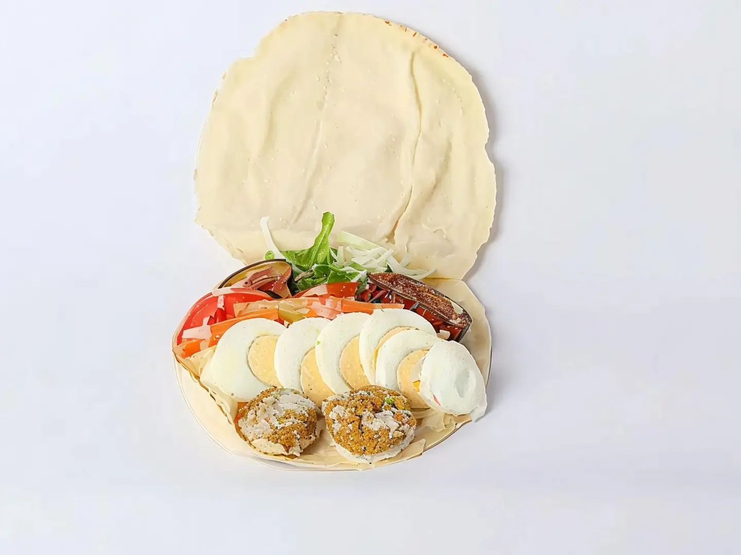 Falafel With Hummus Sandwich