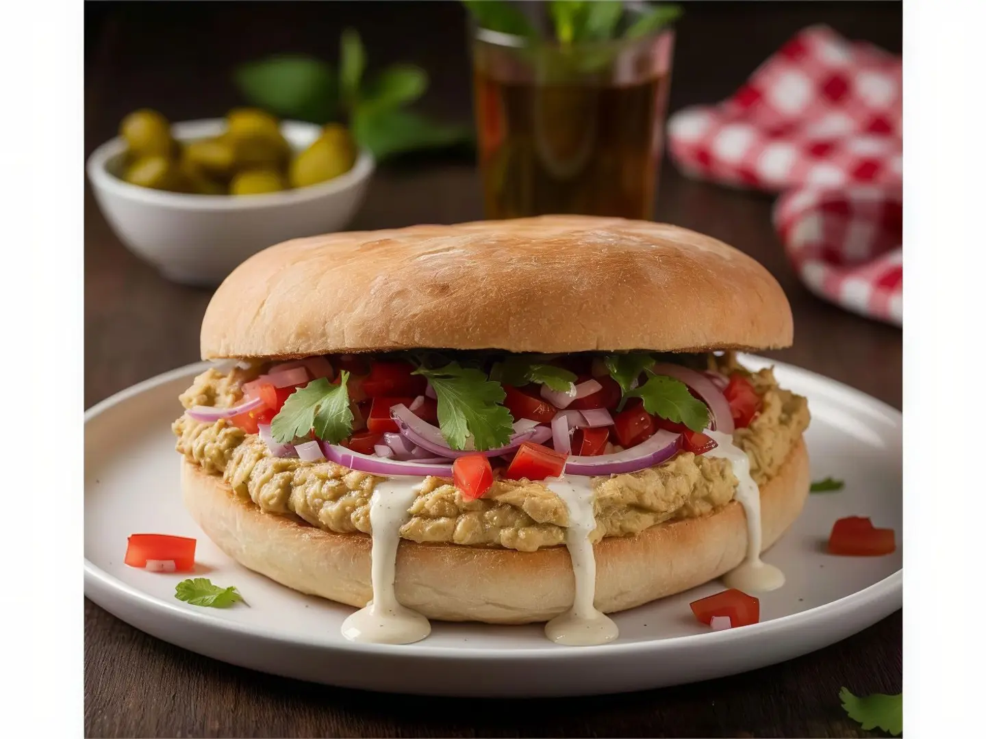 Baba Ghanouj Sandwich