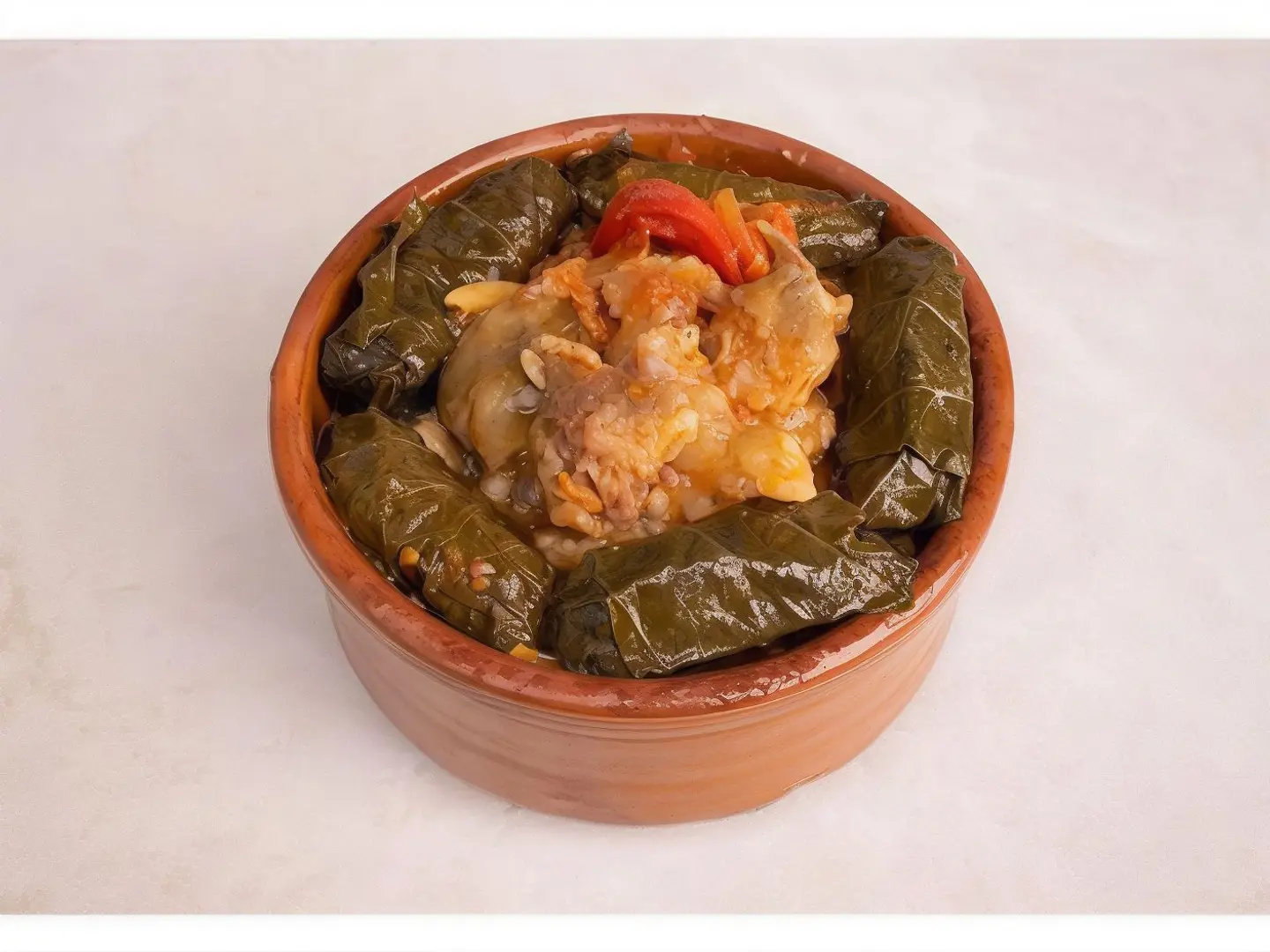 Grape Leaves With Akkawi Tagine