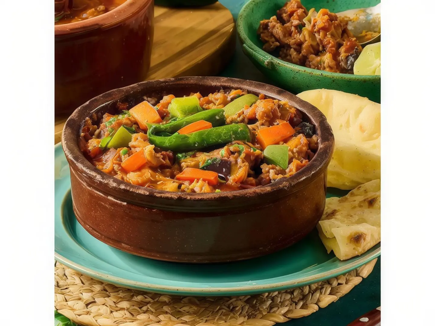 Mousagah With Minced Meat And Mozzarella Tagine