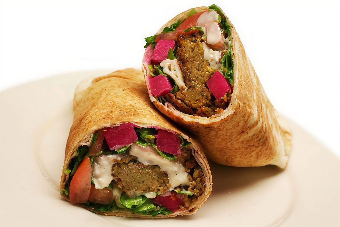 Falafel With Homs Fried Egg Cheese