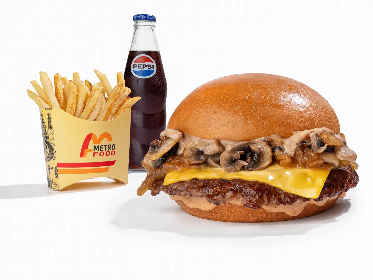 Mushroom Burger Meal