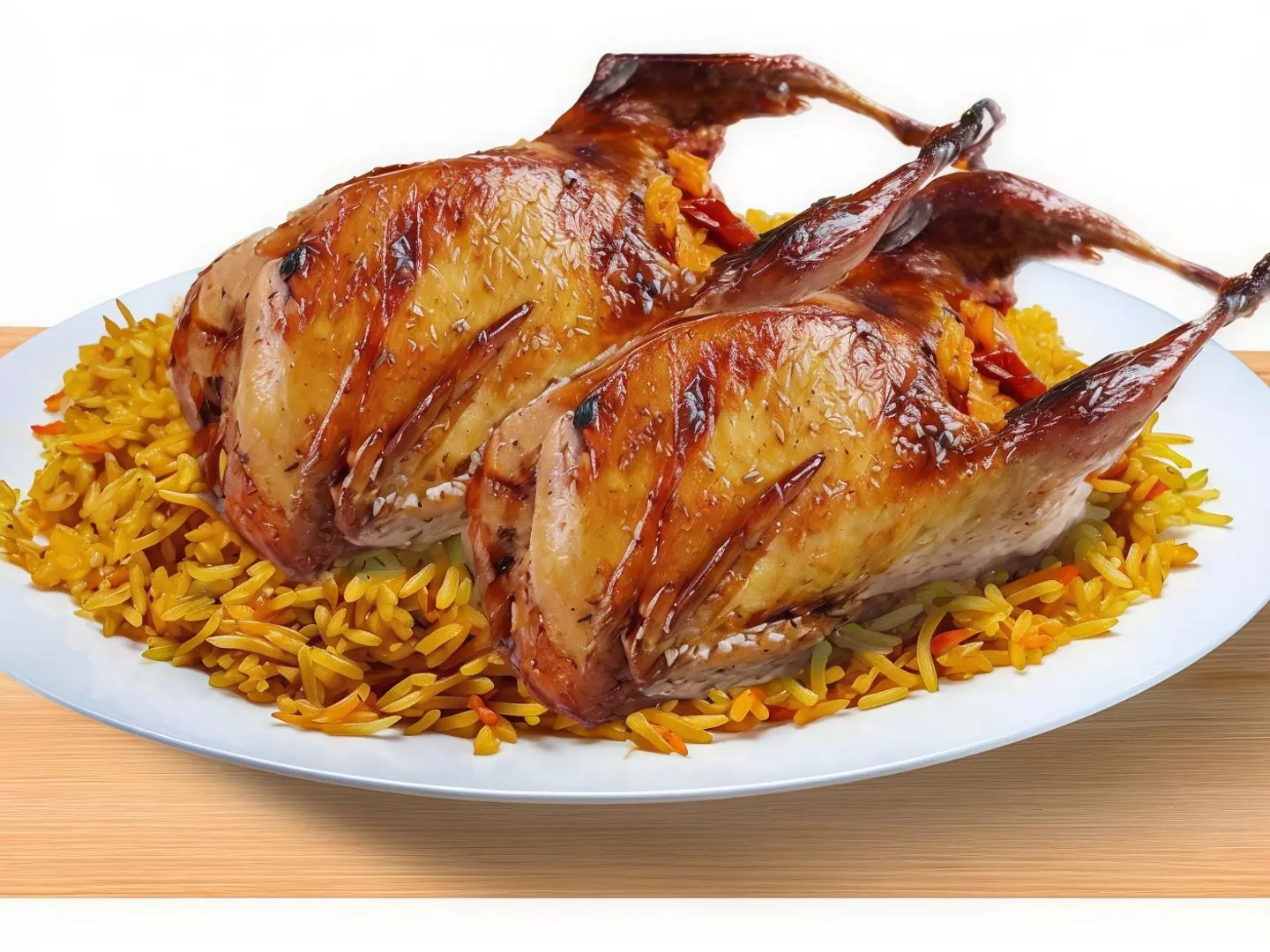 Stuffed Pigeon With Freekeh Or Rice