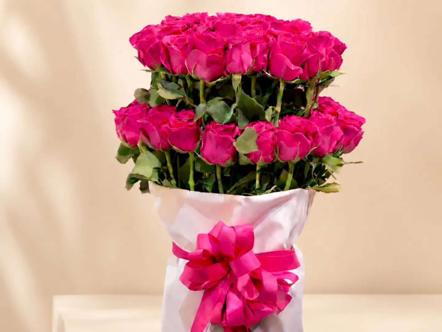 Fuchsia Yarn Bouquet