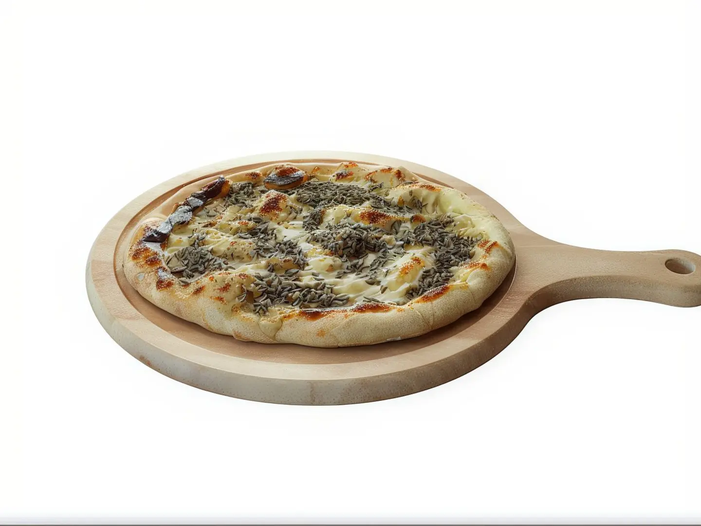 Zaatar With Liquid Cheese Manakish