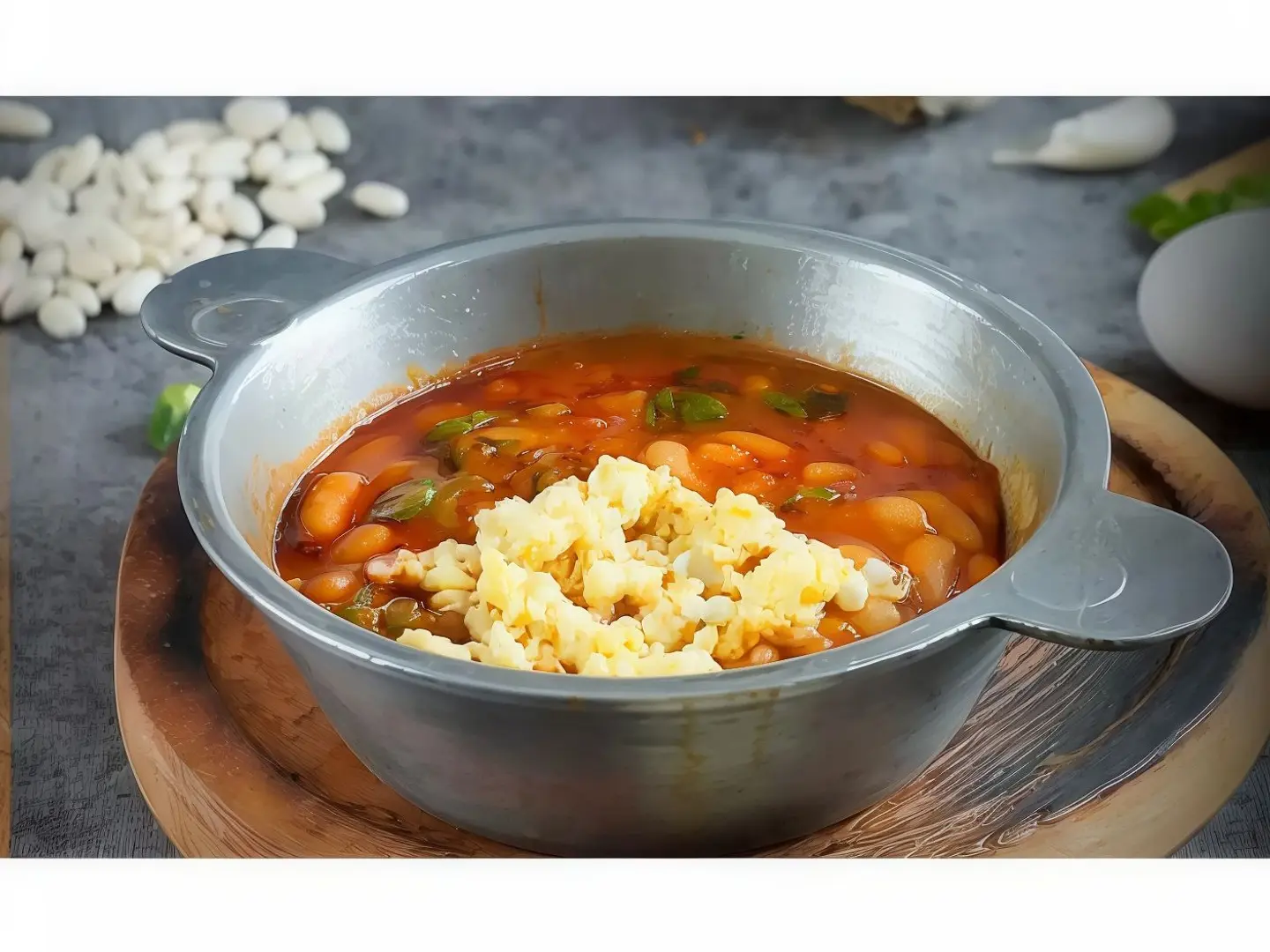 فاصوليا بالبيض