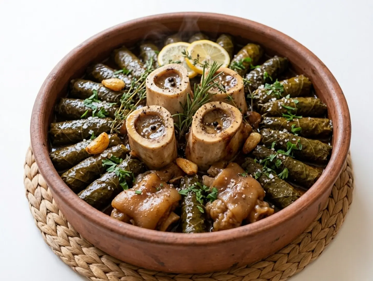 ورق عنب بالنخاع والكوارع
