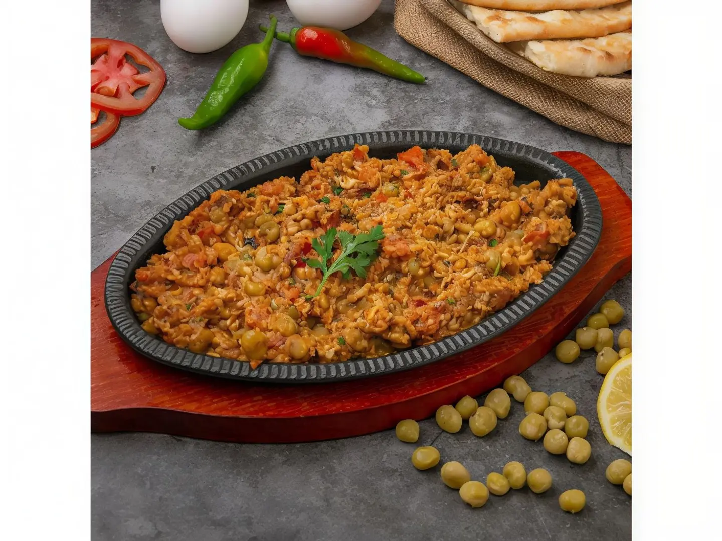 Peas With Eggs