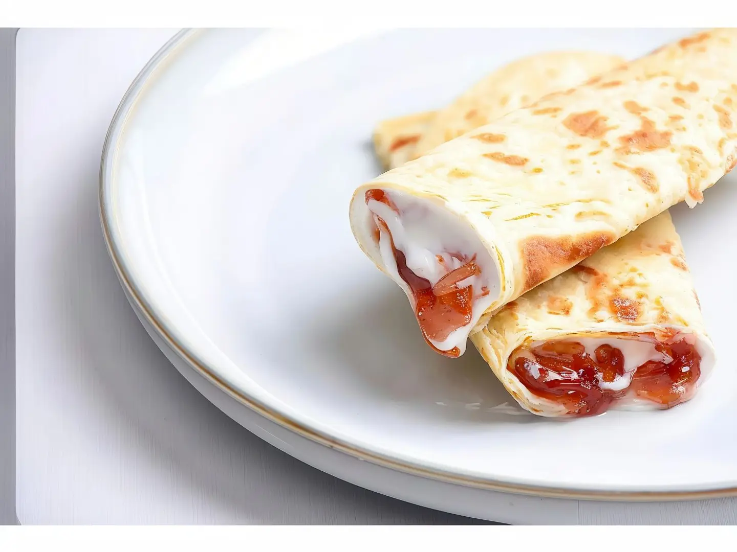 Chapati Cheese With Jam