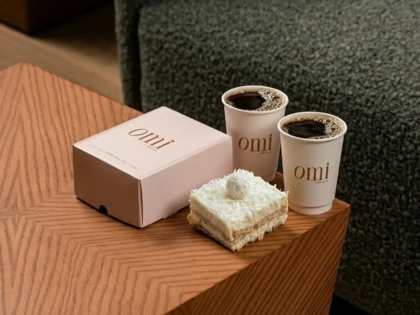 Coconut Lady Cake With 2 Coffee Combo
