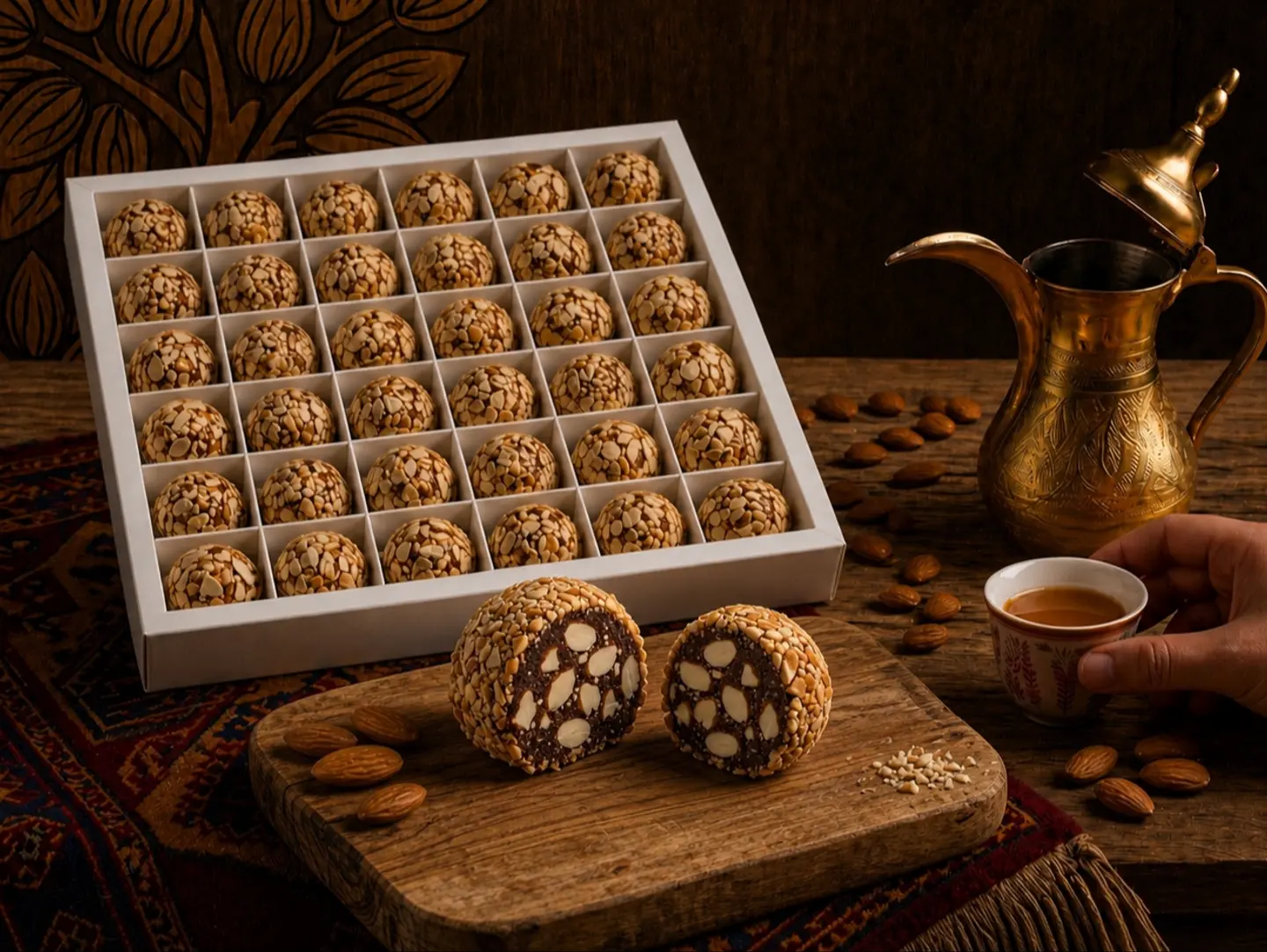 تمرية اللوز و الشوكولاته