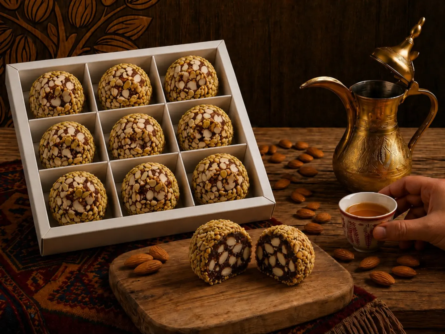 تمرية اللوز و الشوكولاته