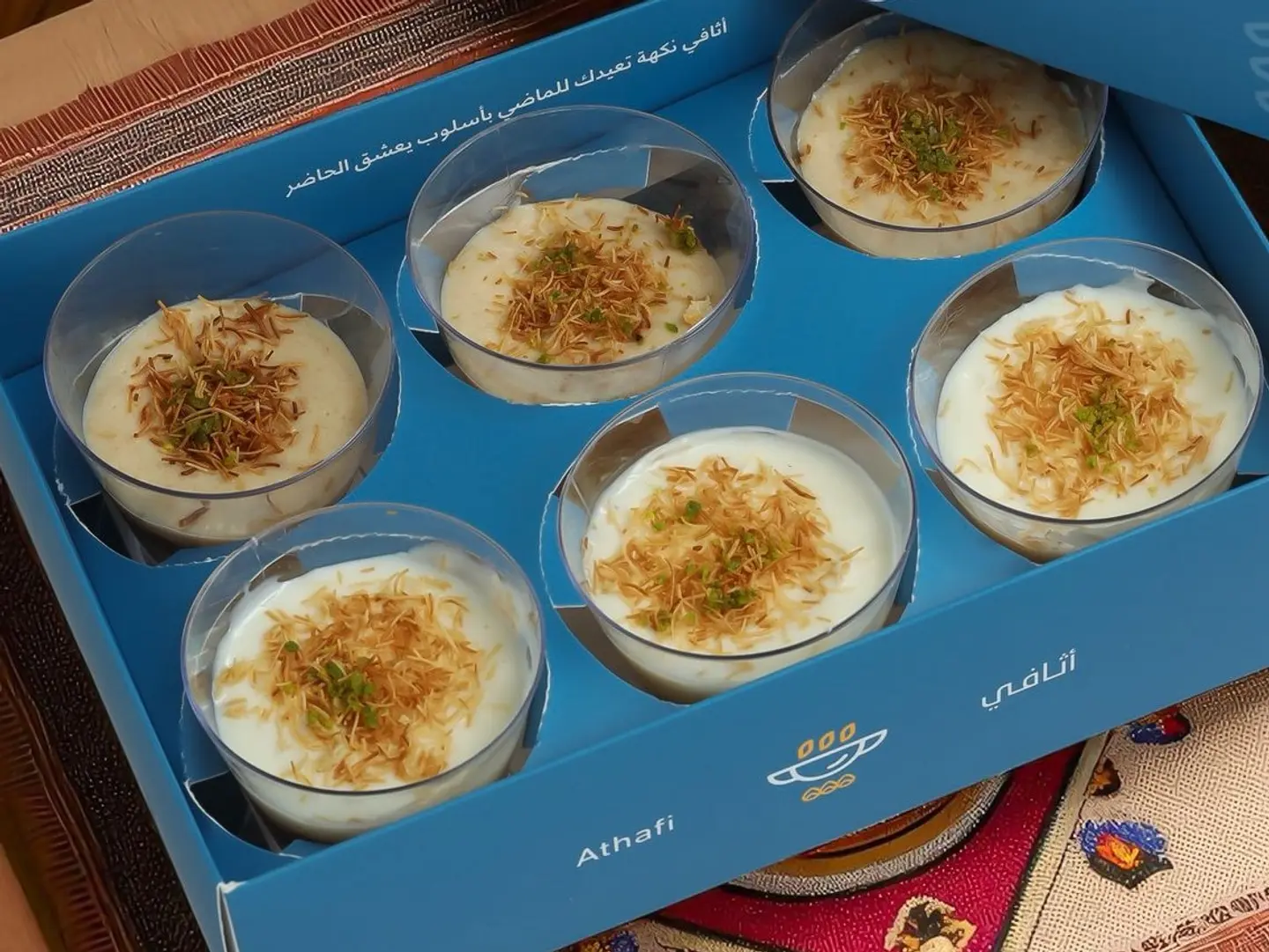 Athafi Kunafah Pudding - 6 Pieces