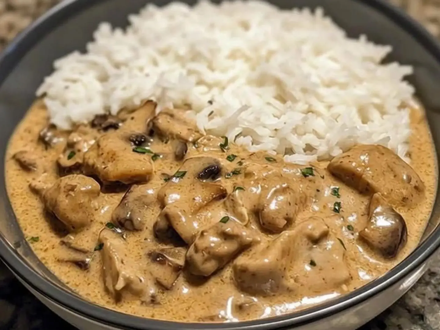Rice With Cream Sauce