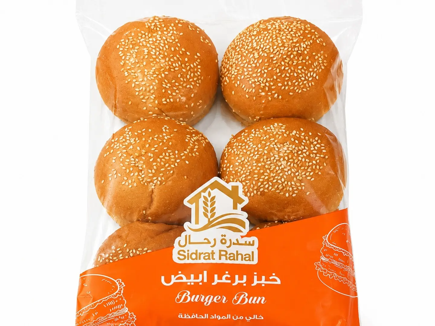 خبز برجر بالسمسم