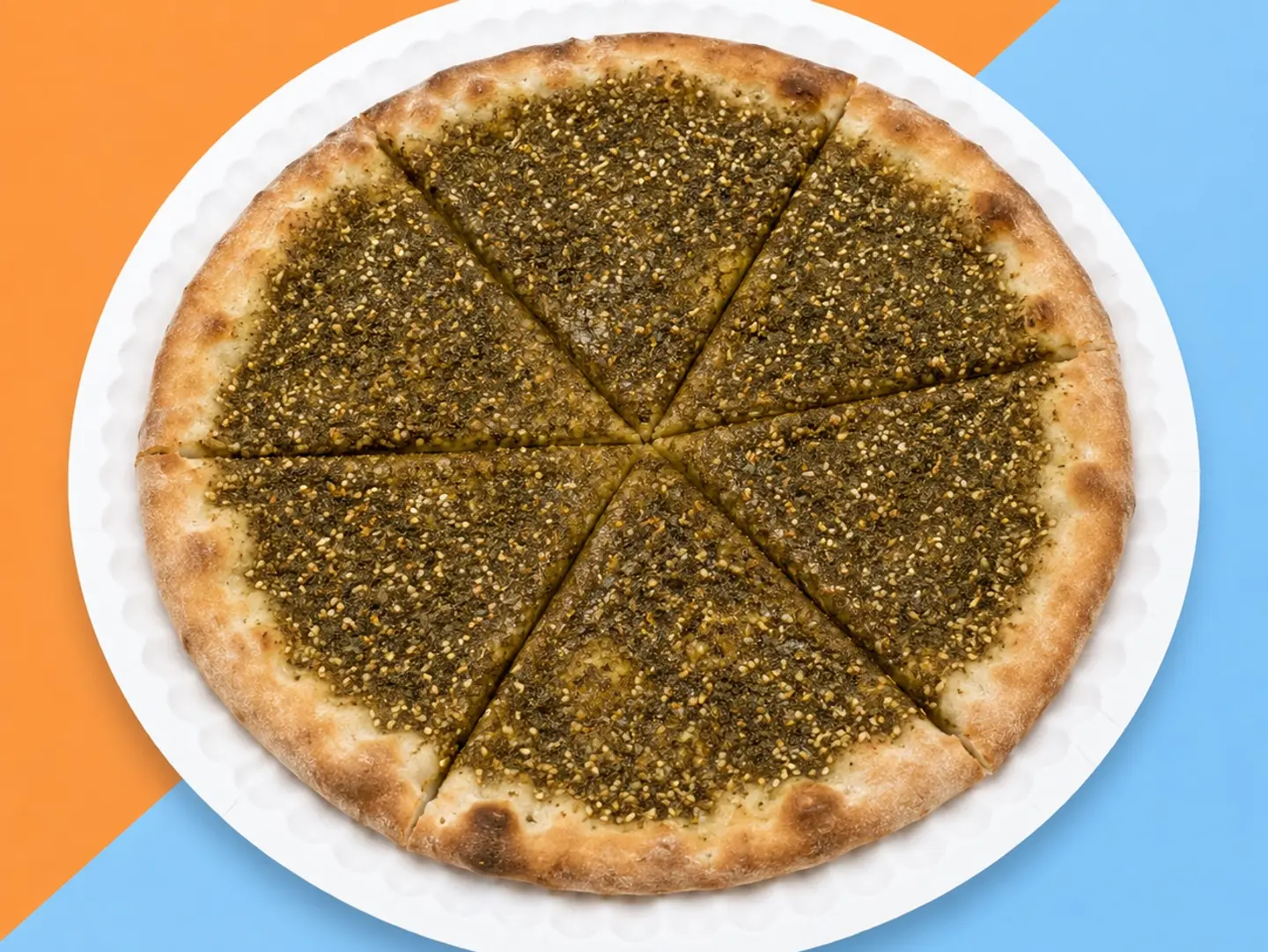 Zaatar Manakish With Pomegranate Molasses