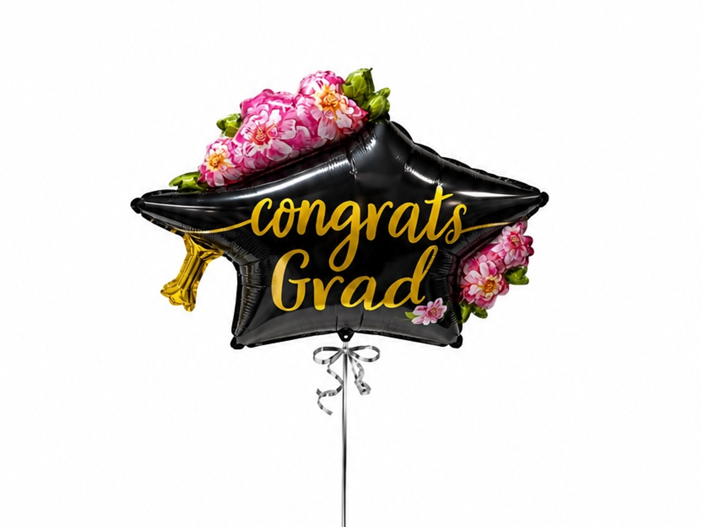 Congrats Grad Flowered Cap Ballon