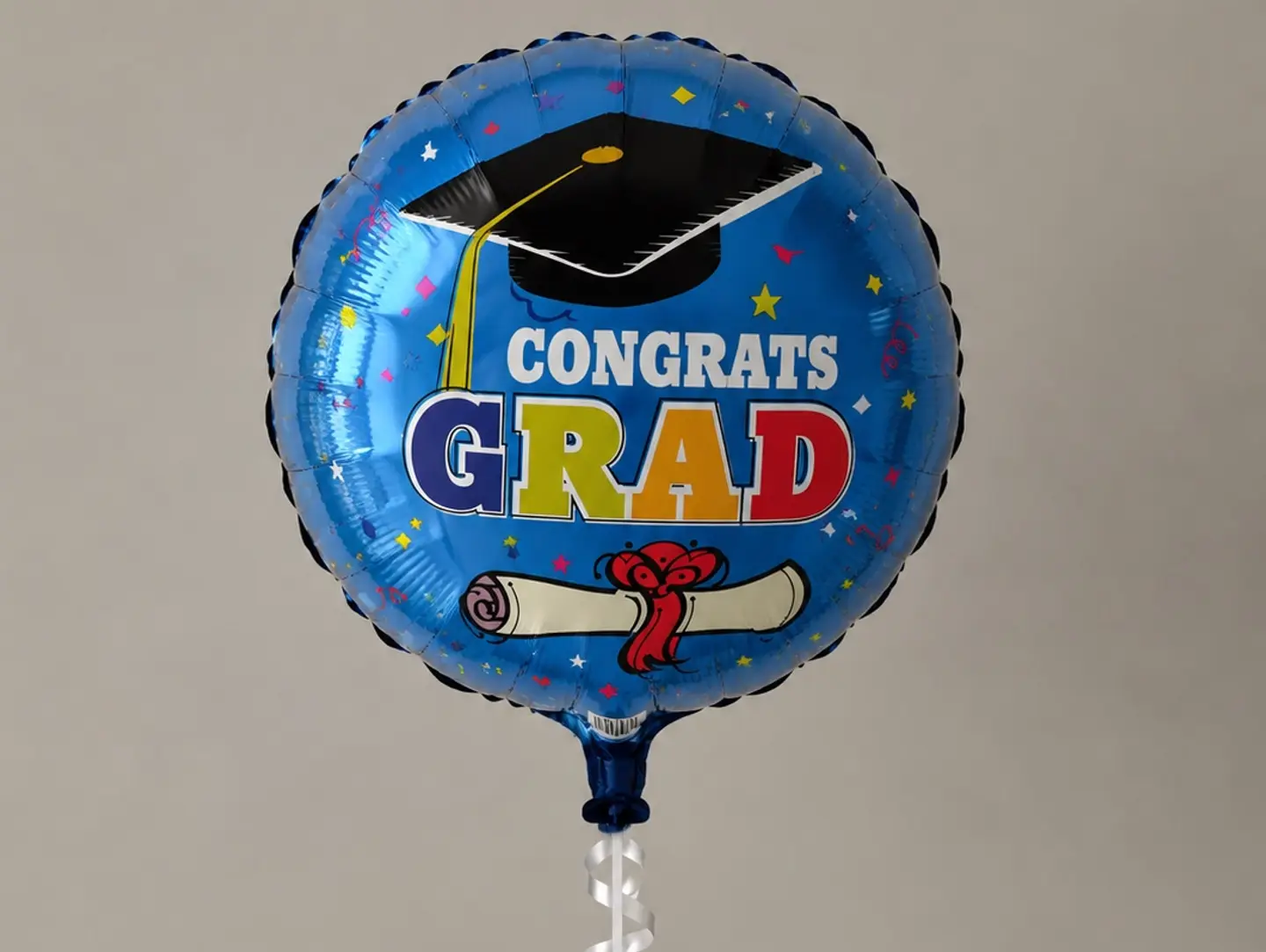 Blue Grad Balloon
