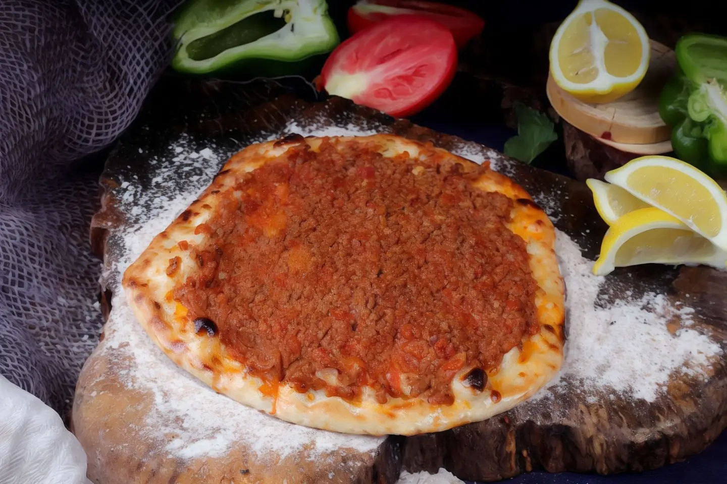 لحمة بالعجين