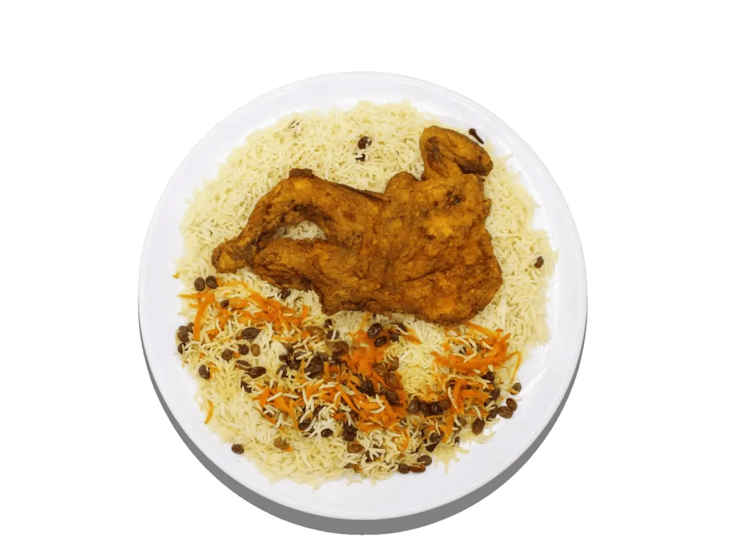مقلي - نص حبة دجاج
