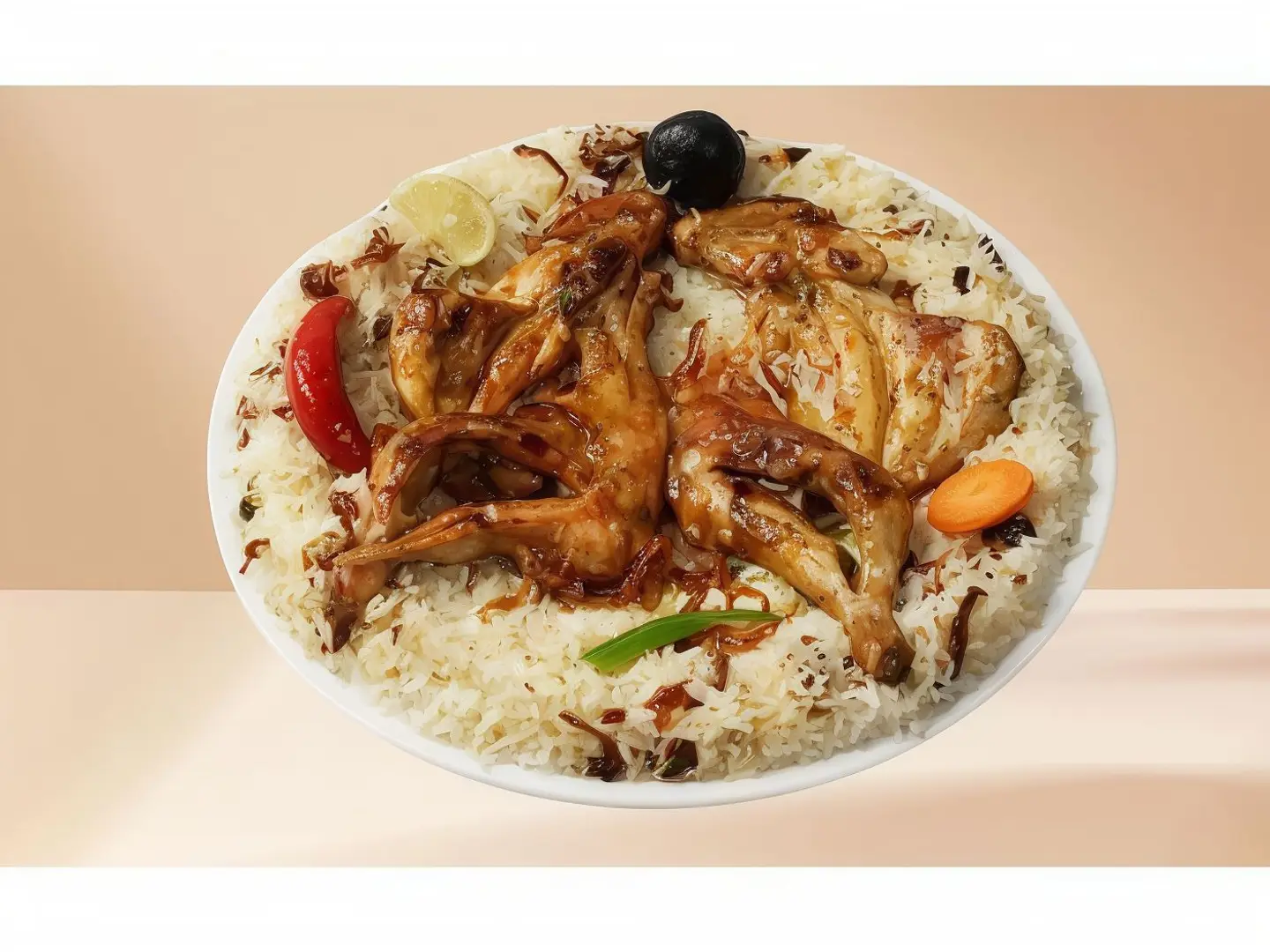 مظبي حراق - نص حبة دجاج