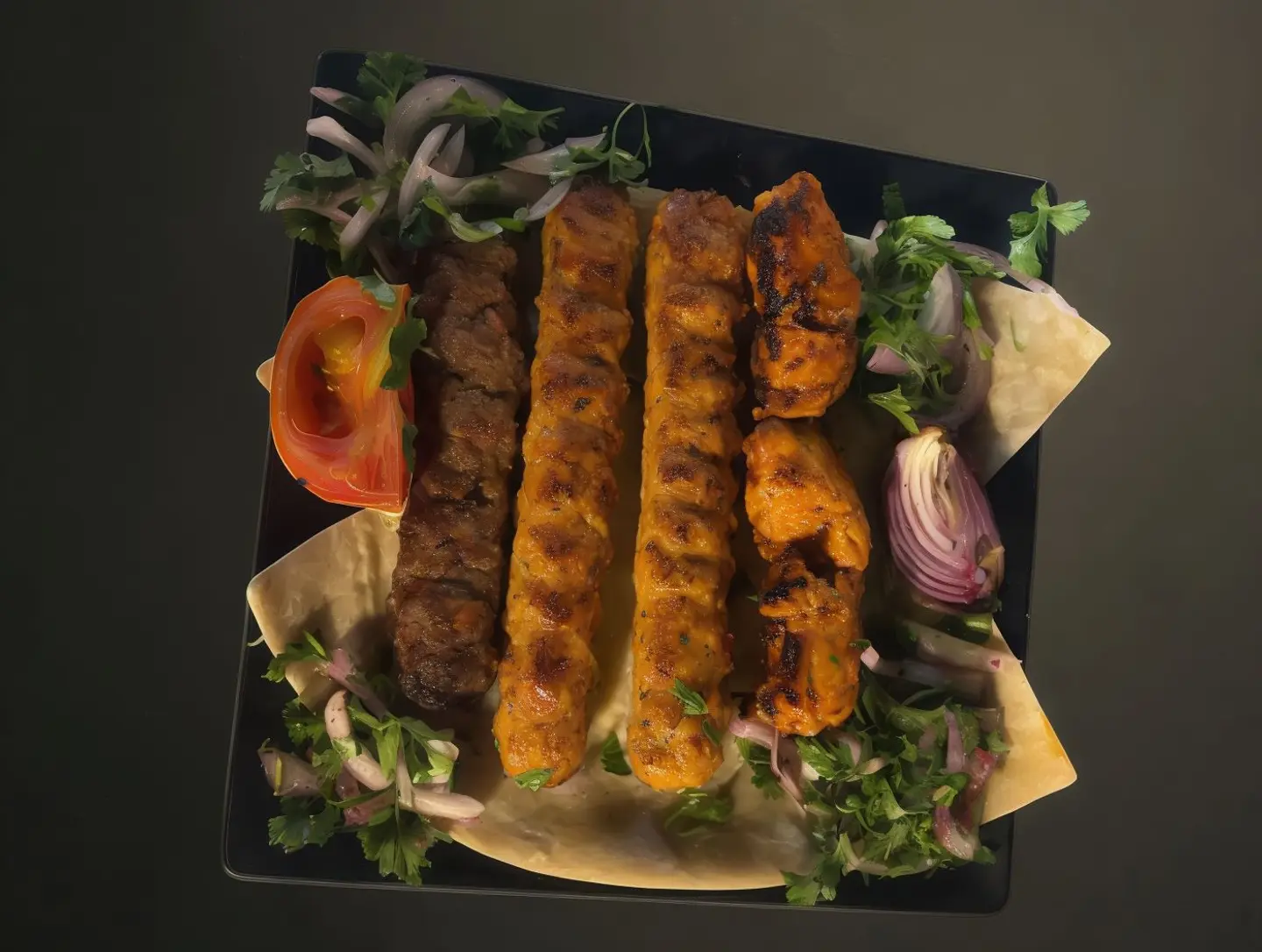 مشكل لحم ودجاج صغير