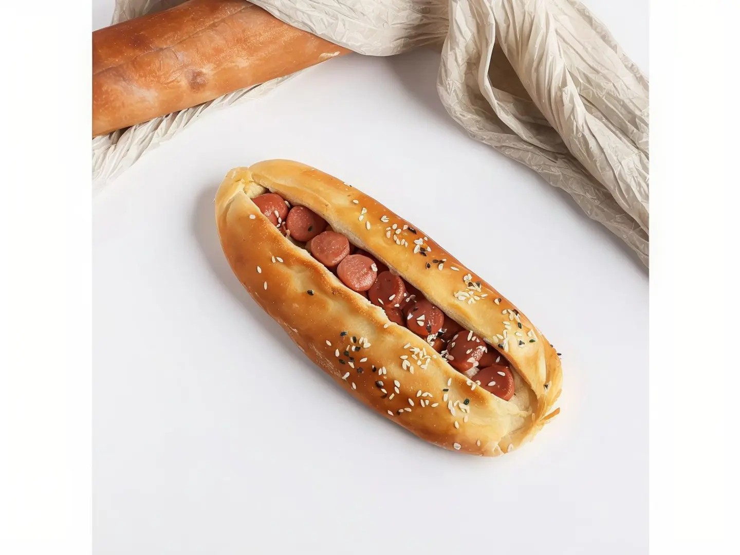 Hot Dog With Labneh