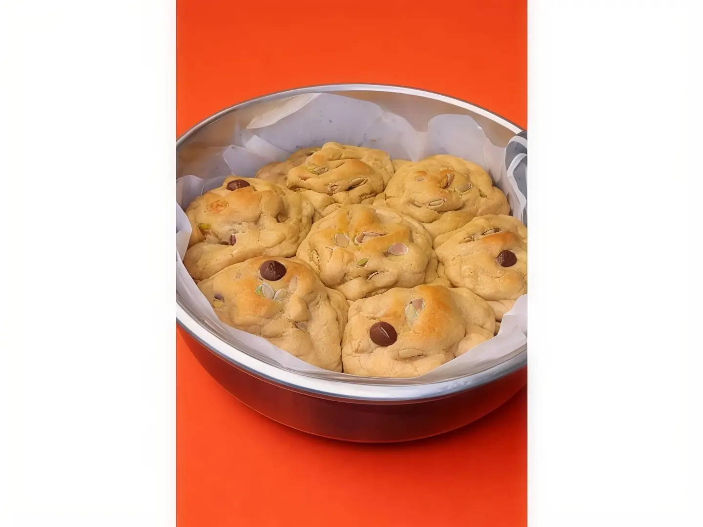 Pistachio Scoop Cookies