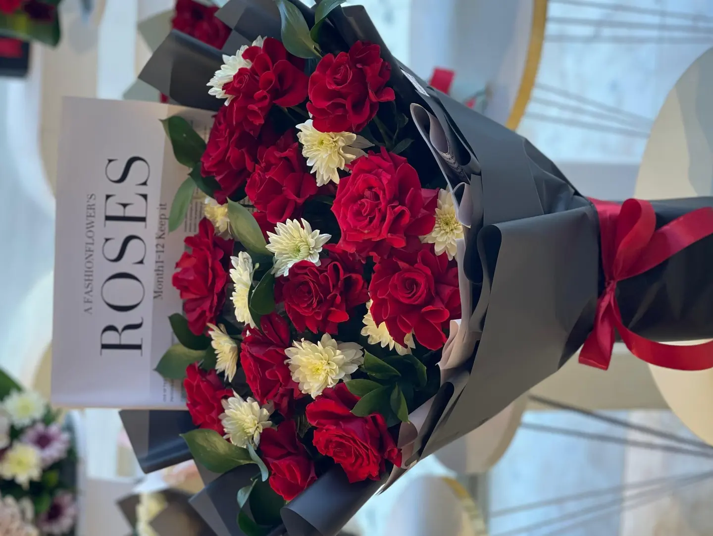 A Bouquet Of Bright Roses