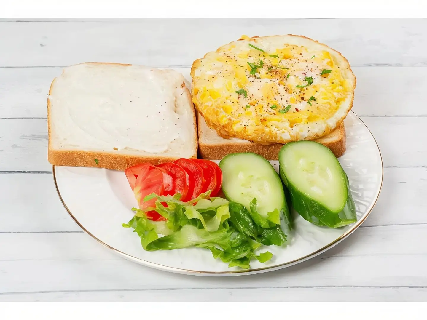Omelette Egg Toast