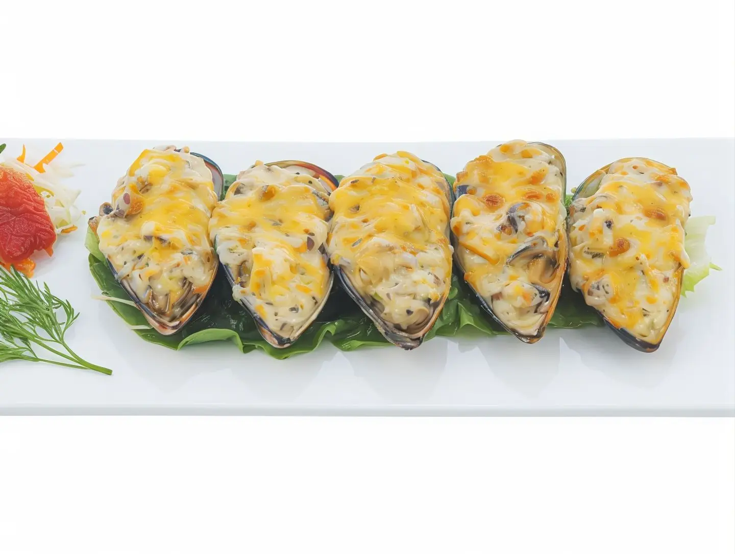 Stuffed Mussels With Cheese
