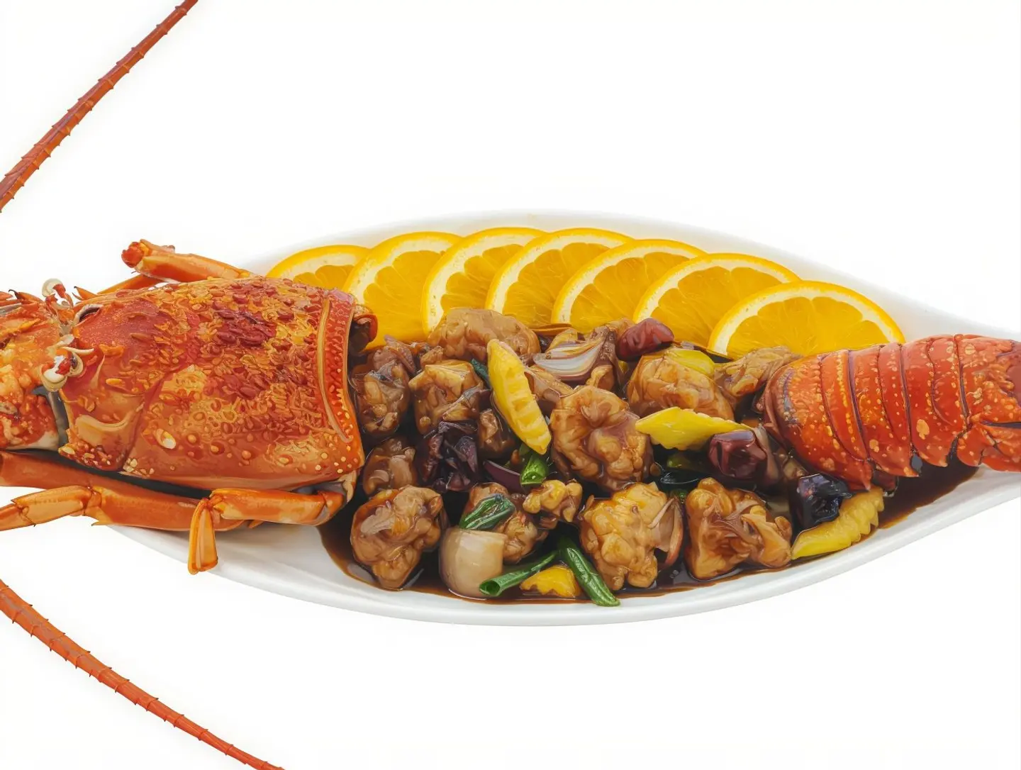 Lobster With Dried Chili And Garlic