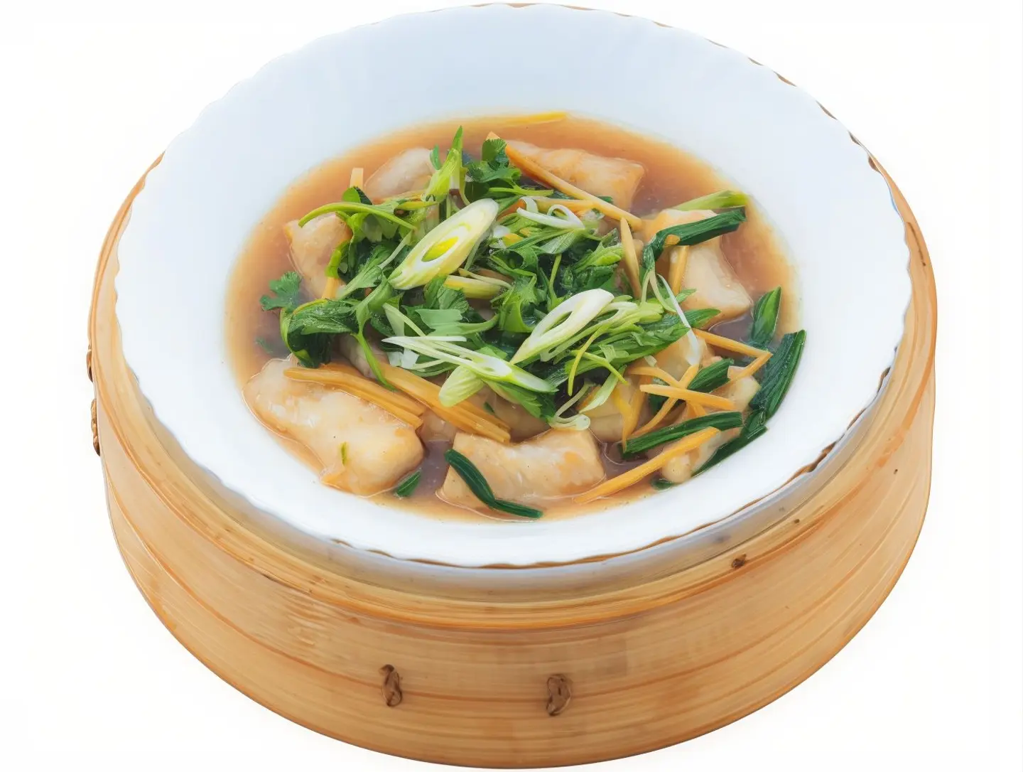 Steamed Fish Fillet With Ginger Sauce