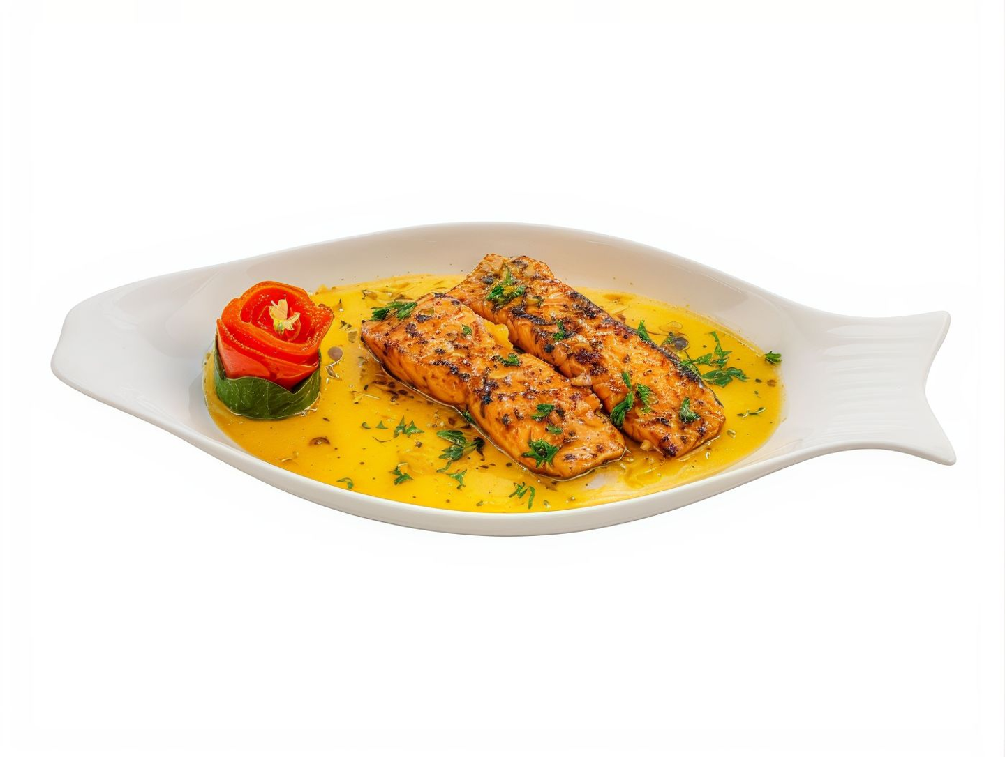 Salmon With Butter Lemon Sauce