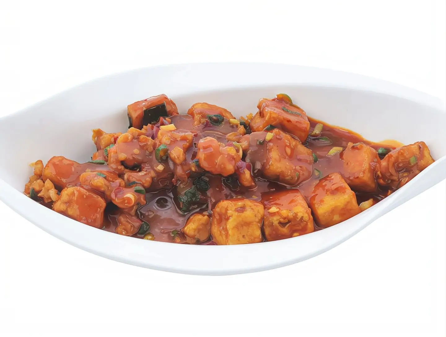 Fried Tofu With Minced Shrimp And Chili Sauce