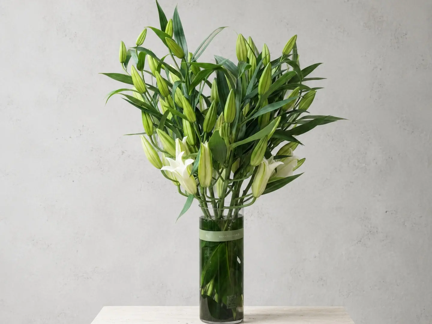 Natural White Lily Vase