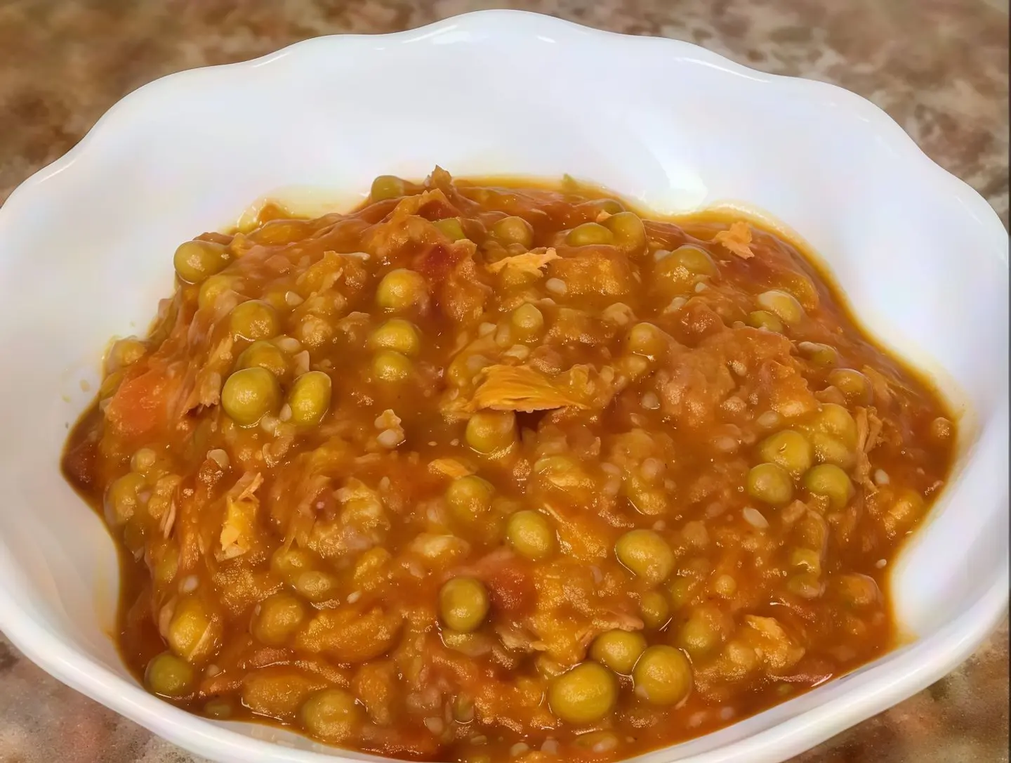 With Peas And Tuna