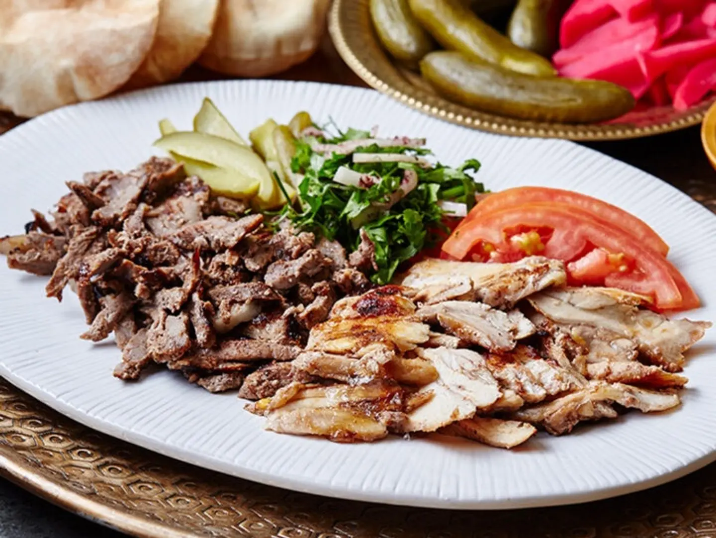Mixed Shawarma Plate - Medium