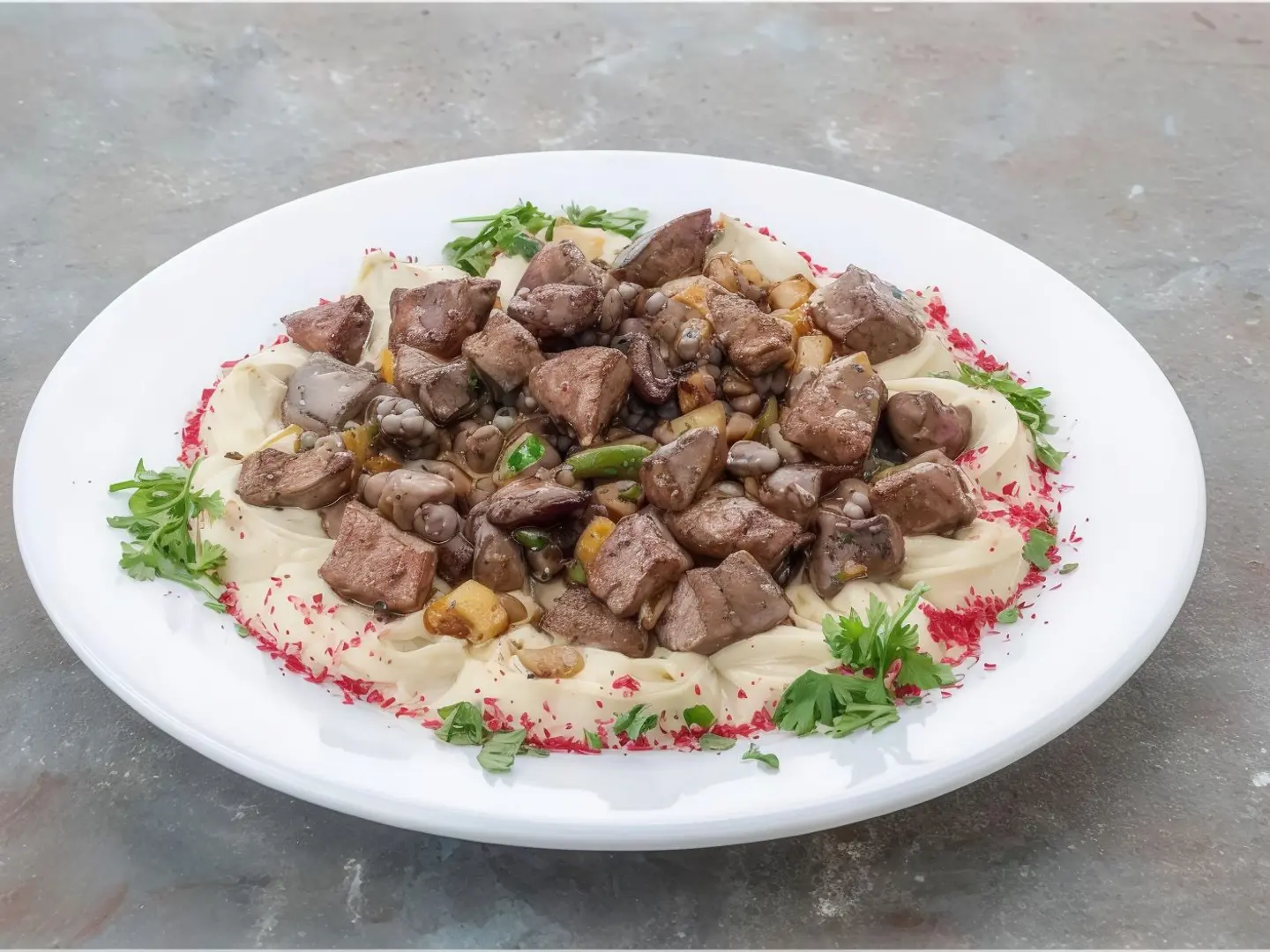 كبده بالحمص