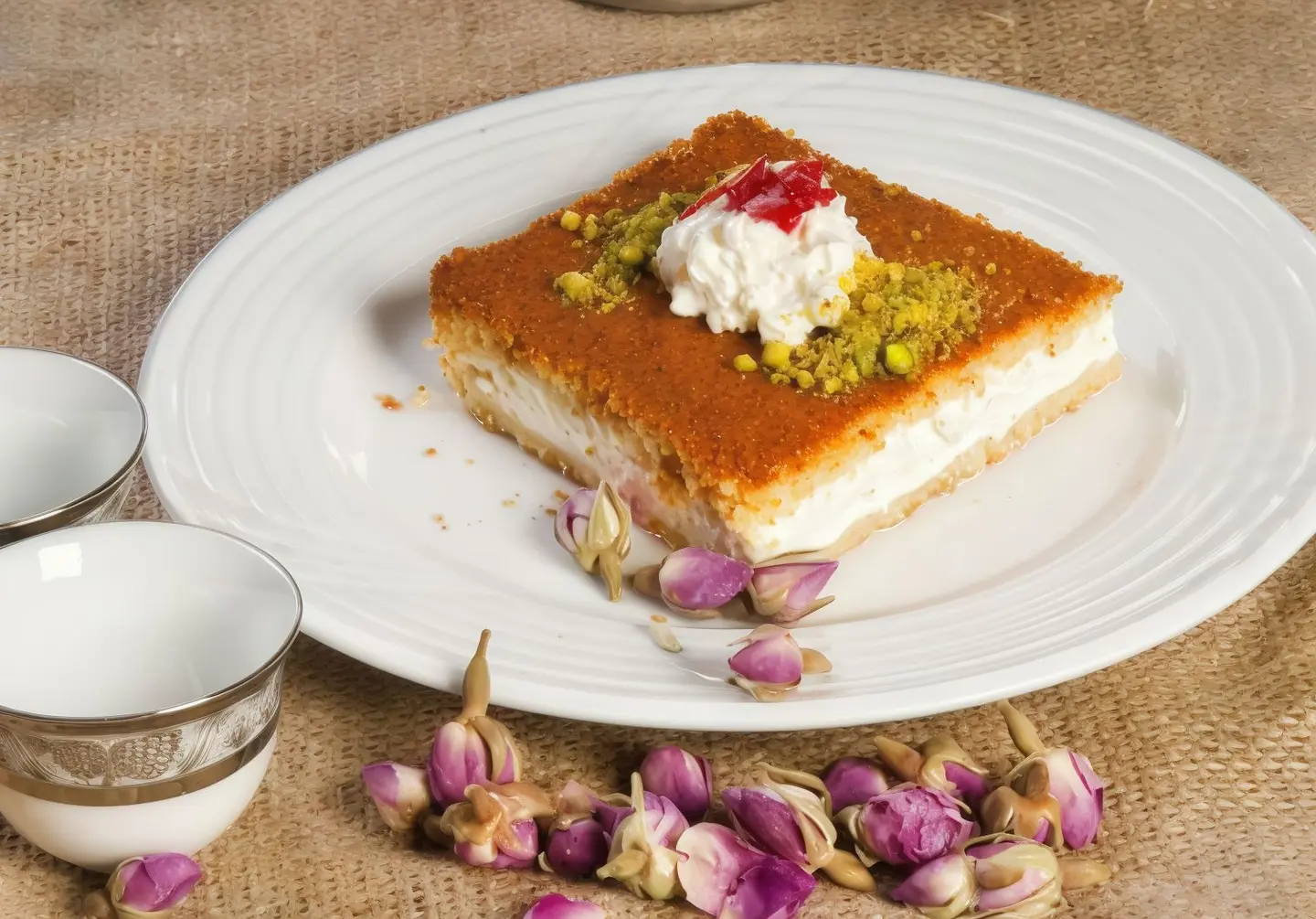 Basbousa With Cream - Quarter Kilo