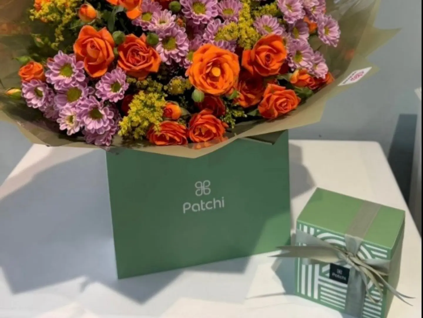 Bouquet With Patchi Chocolate