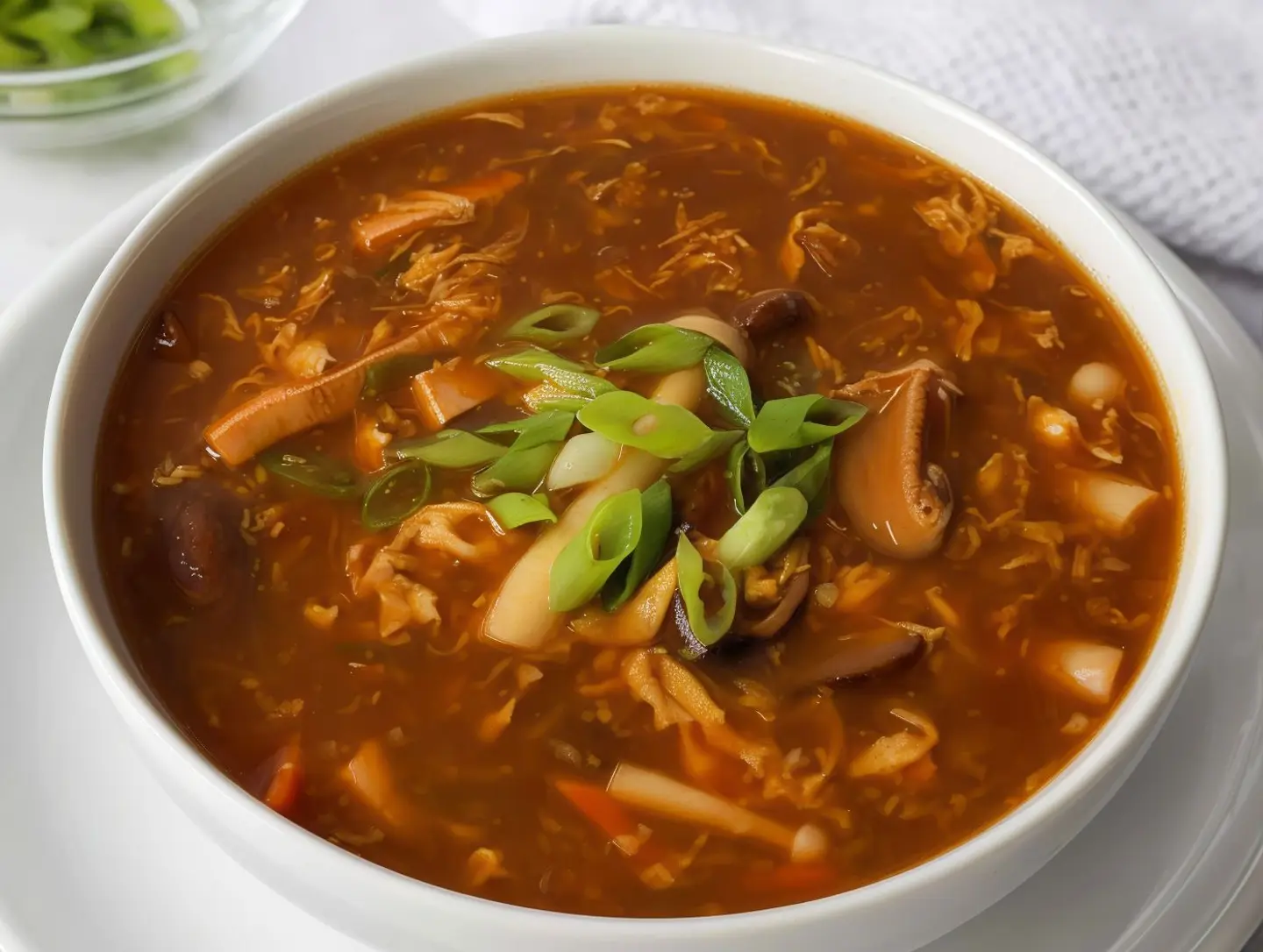 شوربة حارة وحامضة